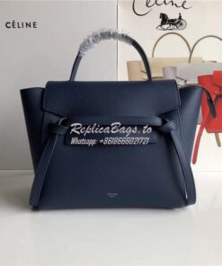 Replica Celine Belt Bag In Navy Grained Calfskin 2 sizes