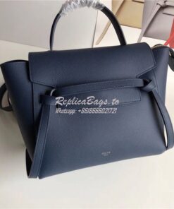 Replica Celine Belt Bag In Navy Grained Calfskin 2 sizes 2