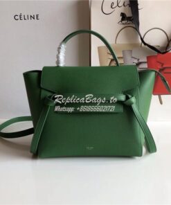 Replica Celine Belt Bag In Green Grained Calfskin 2 sizes