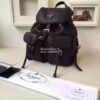 Replica Prada BZ6677 Junior Signature Vela Leather Backpack Black