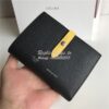 Replica Celine Strap medium/large multifunction wallet in black graine