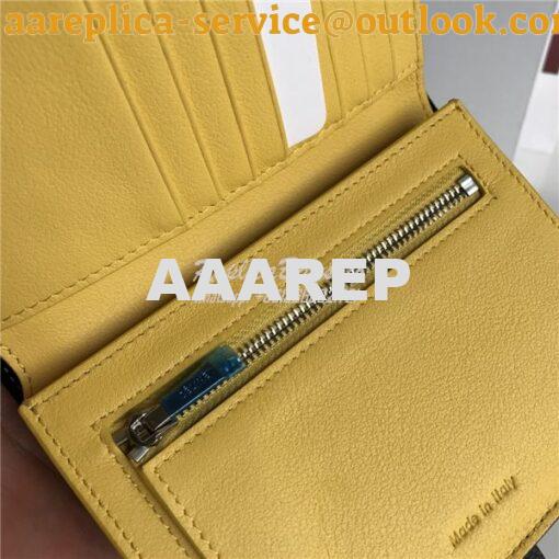 Replica Celine Strap medium/large multifunction wallet in black graine 5