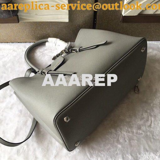 Replica Prada Saffiano Cuir Leather Tote Bag BN2820 Grey 8