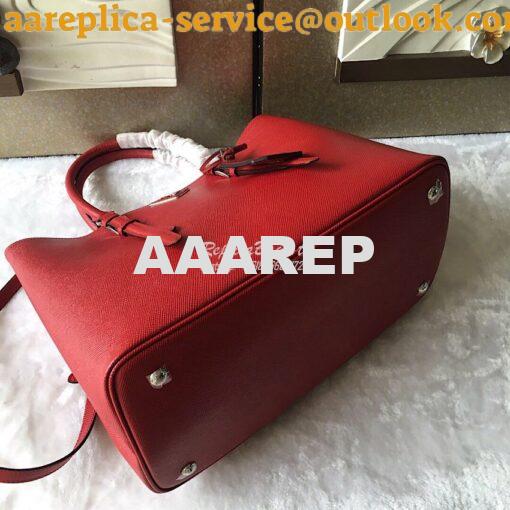 Replica Prada Saffiano Cuir Leather Tote Bag BN2820 Red 9