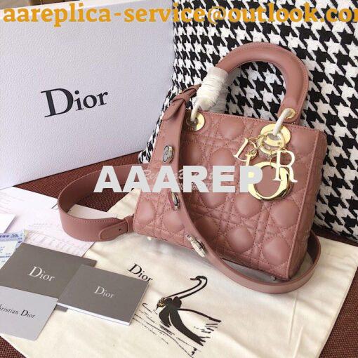 Replica My Lady Dior Bag Lambskin with Customisable Shoulder Strap Ros