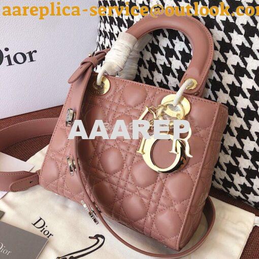 Replica My Lady Dior Bag Lambskin with Customisable Shoulder Strap Ros 2
