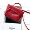 Replica Celine Nano Belt Bag In red Grained Calfskin 185003