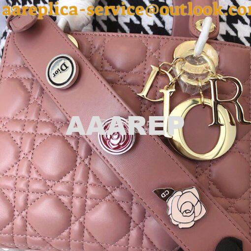 Replica My Lady Dior Bag Lambskin with Customisable Shoulder Strap Ros 4