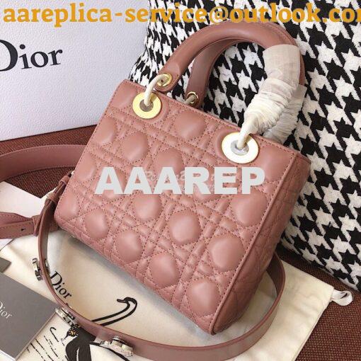 Replica My Lady Dior Bag Lambskin with Customisable Shoulder Strap Ros 6