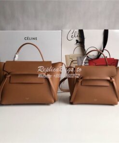 Replica Celine Belt Bag In Brown Grained Calfskin 2 sizes 2