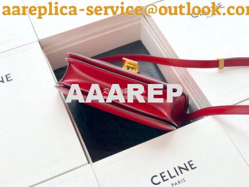 Replica Celine Classic Box Bag in Smooth Calfskin Red 11