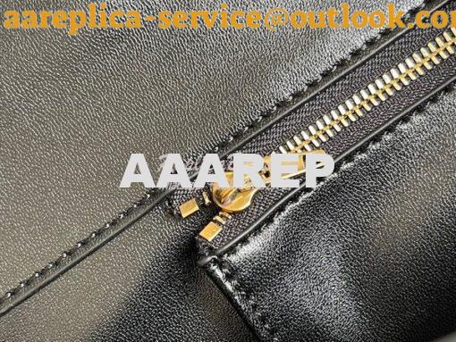 Replica Balenciaga Hourglass Stretched Top Handle Bag in Black Shiny C 12