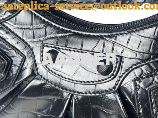 Replica Balenciaga Le Cagole XS S Shoulder Bag in All Black Supple Cro 8
