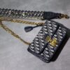 Replica Dior Dio(r)evolution Flap Bag In Black Calfskin with Black Met 10