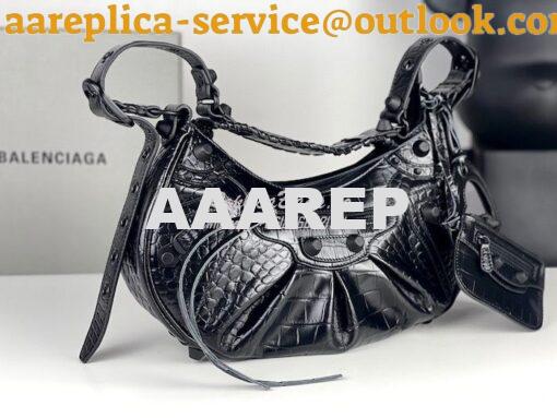 Replica Balenciaga Le Cagole XS S Shoulder Bag in All Black Supple Cro 15