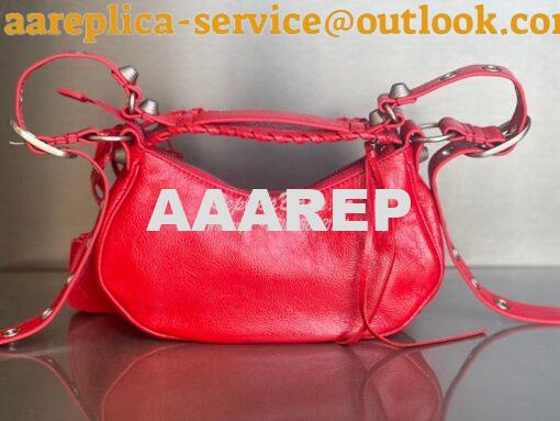 Replica Balenciaga Le Cagole XS S Shoulder Bag in Lambskin Red 6713071 4