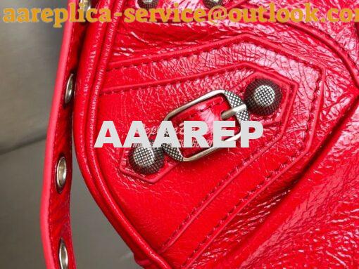 Replica Balenciaga Le Cagole XS S Shoulder Bag in Lambskin Red 6713071 9