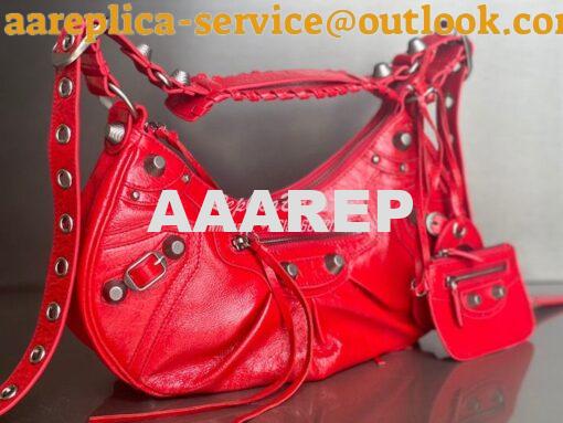 Replica Balenciaga Le Cagole XS S Shoulder Bag in Lambskin Red 6713071 14