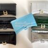 Replica Balenciaga Hourglass Chain Bag in Smooth Leather 6449731 Black 21