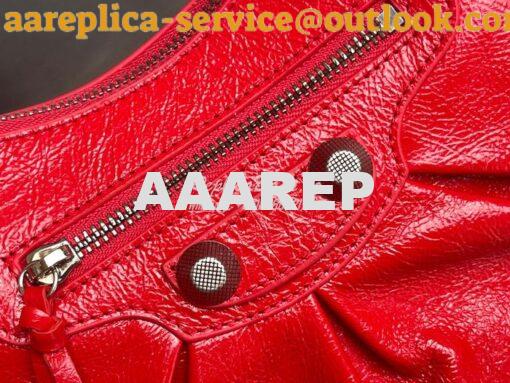 Replica Balenciaga Le Cagole XS S Shoulder Bag in Lambskin Red 6713071 16