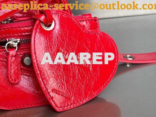 Replica Balenciaga Le Cagole XS S Shoulder Bag in Lambskin Red 6713071 18