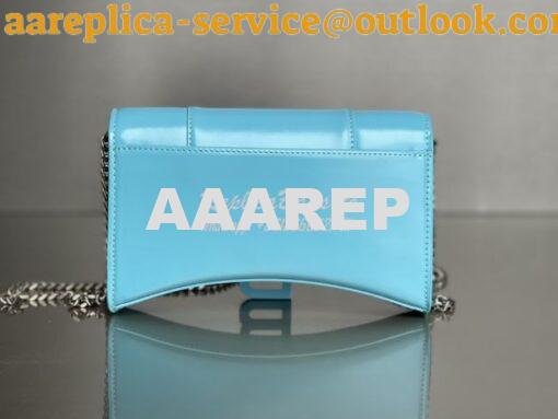Replica Balenciaga Hourglass Chain Bag in Shiny Crocodile Embossed Lea 19