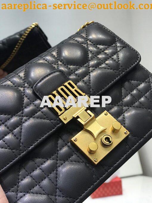 Replica Dior Dioraddict Wallet On Chain Cutch Black 4