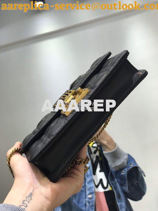 Replica Dior Dioraddict Wallet On Chain Cutch Black 6