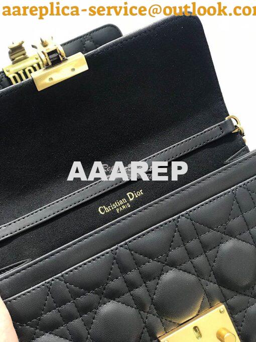 Replica Dior Dioraddict Wallet On Chain Cutch Black 7