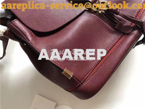 Replica Chloe Owen Bag with Flap 3S1311 in wine red leather 14