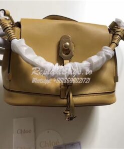 Replica Chloe Owen Bag with Flap 3S1311 in yellow leather