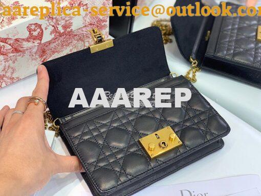 Replica Dior Dioraddict Wallet On Chain Cutch Black 9