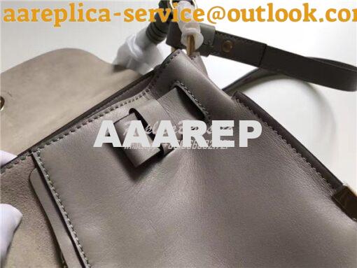 Replica Chloe Owen Bag with Flap 3S1311 in grey leather 12
