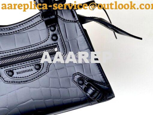 Replica Balenciaga Neo Classic Top Handle Bag in Crocodile Embossed Ca 4