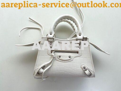 Replica Balenciaga Neo Classic Top Handle Bag in Crocodile Embossed Ca 2