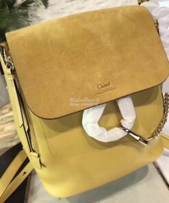 Replica Chloe Faye Backpack Yellow 2