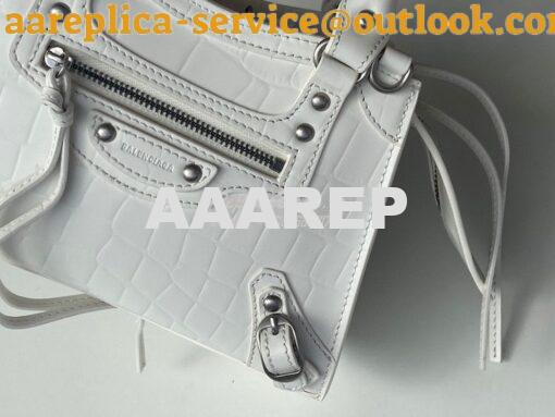 Replica Balenciaga Neo Classic Top Handle Bag in Crocodile Embossed Ca 3
