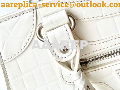 Replica Balenciaga Neo Classic Top Handle Bag in Crocodile Embossed Ca 5