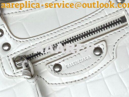 Replica Balenciaga Neo Classic Top Handle Bag in Crocodile Embossed Ca 6