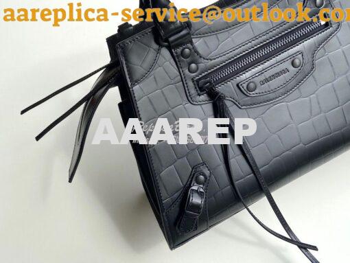 Replica Balenciaga Neo Classic Top Handle Bag in Crocodile Embossed Ca 16