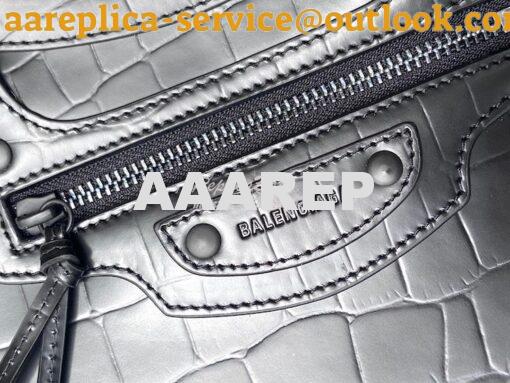 Replica Balenciaga Neo Classic Top Handle Bag in Crocodile Embossed Ca 21
