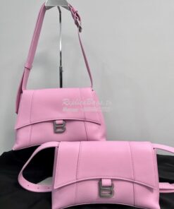 Replica Balenciaga Downtown XS Shoulder Bag in Smooth Calfskin Pink 67