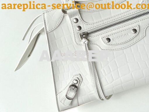 Replica Balenciaga Neo Classic Top Handle Bag in Crocodile Embossed Ca 15