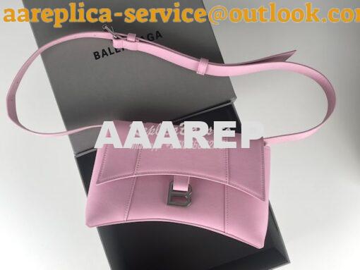 Replica Balenciaga Downtown XS Shoulder Bag in Smooth Calfskin Pink 67 3