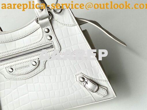 Replica Balenciaga Neo Classic Top Handle Bag in Crocodile Embossed Ca 16
