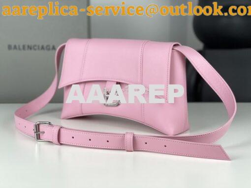 Replica Balenciaga Downtown XS Shoulder Bag in Smooth Calfskin Pink 67 5