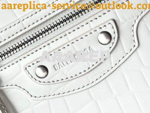 Replica Balenciaga Neo Classic Top Handle Bag in Crocodile Embossed Ca 17