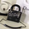 Replica Dior Black Grained Calfskin Rucksack With "Atelier" Print 10