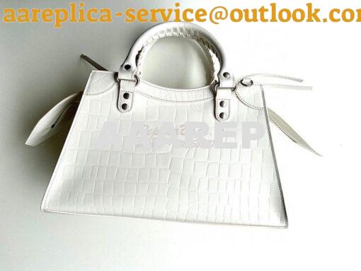 Replica Balenciaga Neo Classic Top Handle Bag in Crocodile Embossed Ca 21