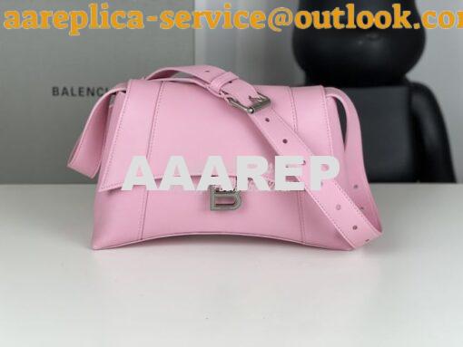 Replica Balenciaga Downtown XS Shoulder Bag in Smooth Calfskin Pink 67 14
